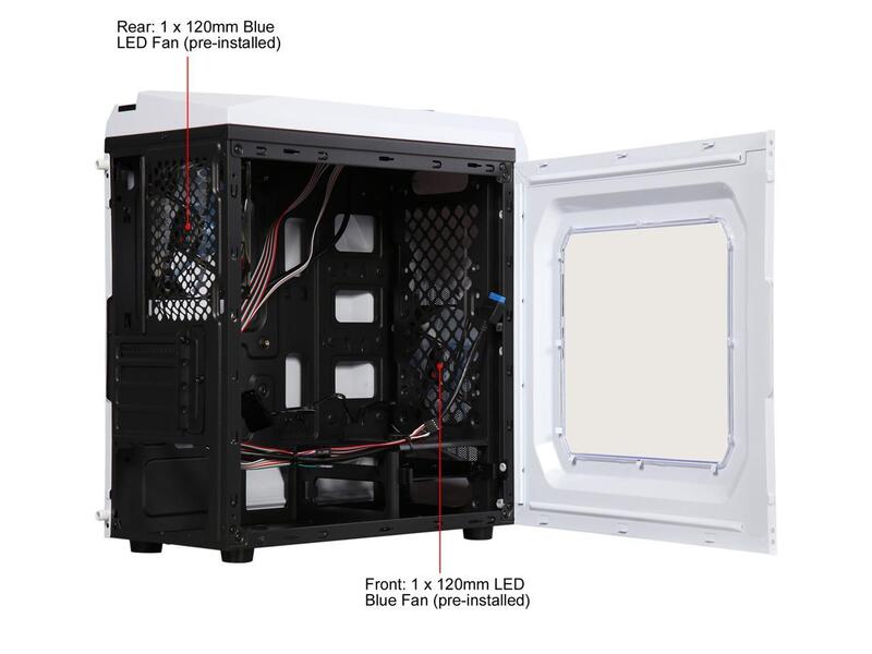DIYPC White Micro ATX Mini Tower Computer Case - The Data Doctor